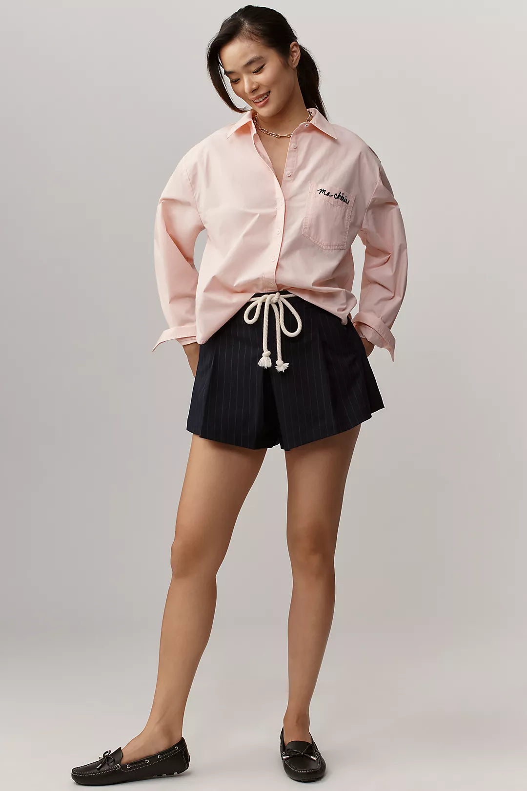 The Shrunken Bennet Embellished Buttondown Shirt