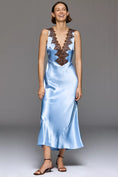 Load image into Gallery viewer, By Anthropologie Lace V-Neck Midi Slip Dress

