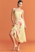 Load image into Gallery viewer, Farm Rio x Anthropologie Strapless Printed Midi Slip Dress
