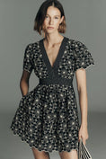 Load image into Gallery viewer, Maeve Cotton Lace V-Neck Mini Dress
