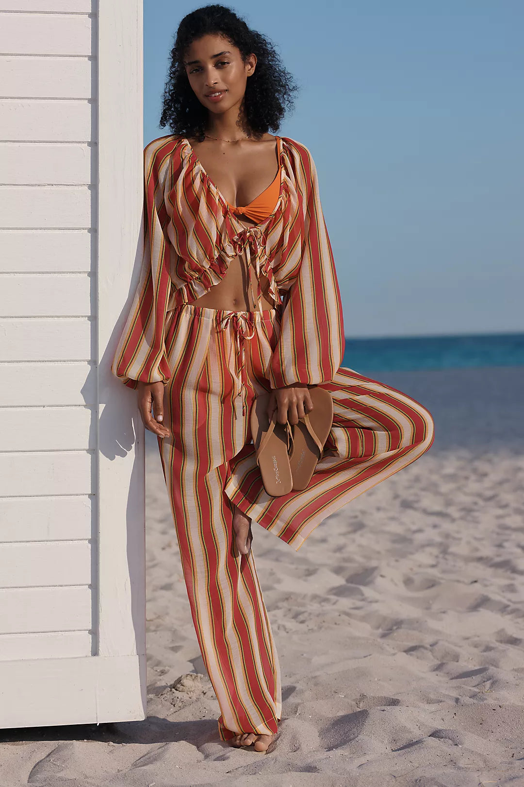 Striped Ashling Drawstring Pants