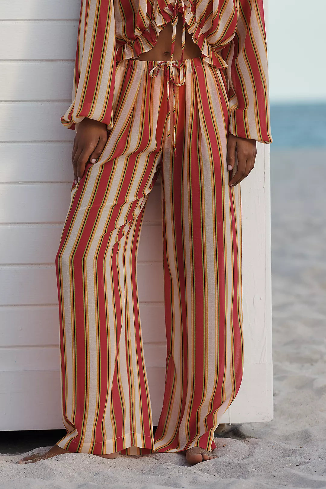 Striped Ashling Drawstring Pants