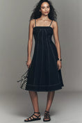 Load image into Gallery viewer, Marin Square-Neck Denim Midi Dress by Pilcro
