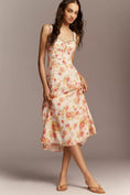 Load image into Gallery viewer, Maeve Sweetheart Printed Midi Dress
