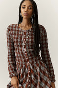 Load image into Gallery viewer, Damson Madder Posey Smocked Long-Sleeve Organic Cotton Midi Dress
