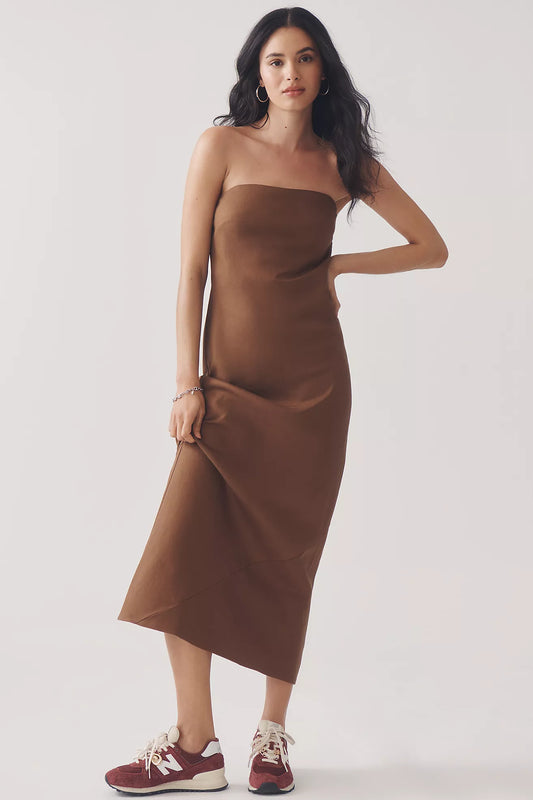 The Tilda Linen Slip Dress