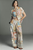 Load image into Gallery viewer, Ranna Gill Tropical Print Wide-Leg Pants
