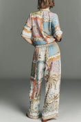 Load image into Gallery viewer, Ranna Gill Tropical Print Wide-Leg Pants

