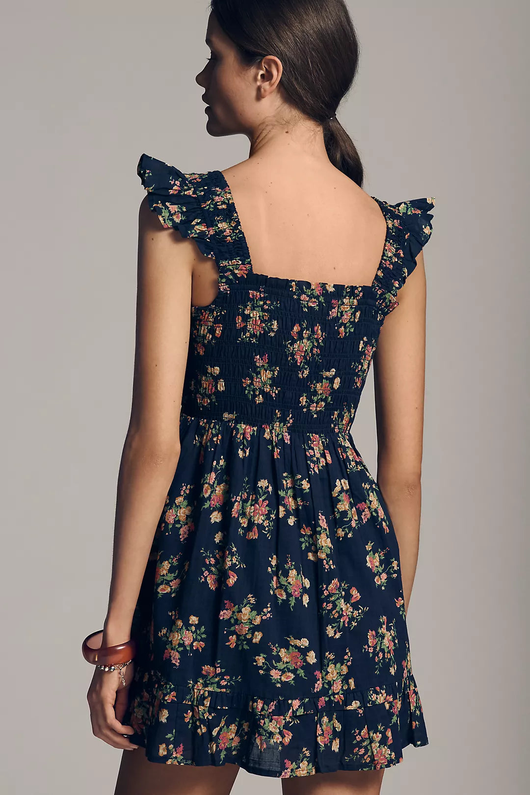 The Peregrine Square-Neck Mini Dress