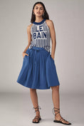 Load image into Gallery viewer, Maeve Bow-Front Pleated Knee-Length Skirt
