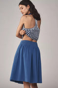 Load image into Gallery viewer, Maeve Bow-Front Pleated Knee-Length Skirt

