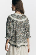 Load image into Gallery viewer, By Anthropologie Half-Sleeve Eyelet Swing Top
