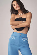Load image into Gallery viewer, The Colette Lace Trim Full-Length Wide-Leg Pants by Maeve

