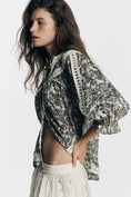 Load image into Gallery viewer, By Anthropologie Half-Sleeve Eyelet Swing Top
