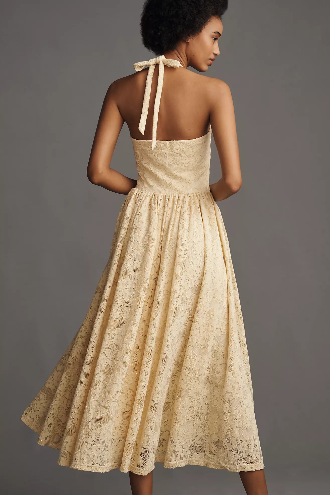 Extro&Vert Mila Halter Midi Dress