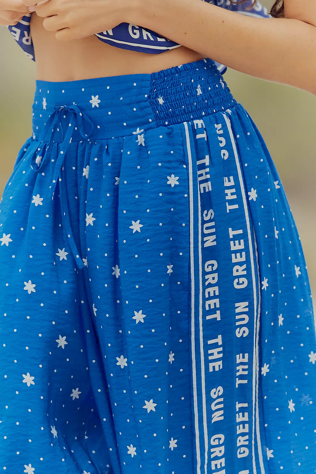 Celandine Smocked Balloon Pants
