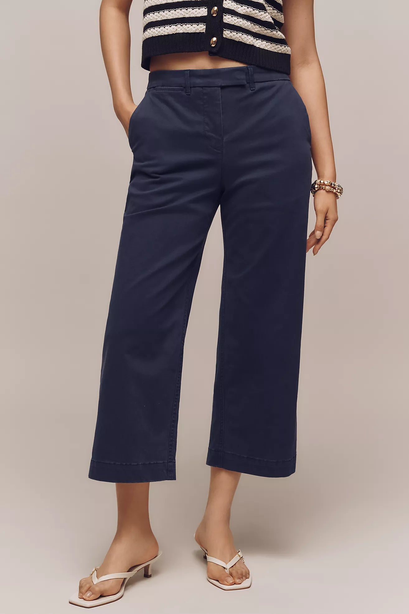 Maeve Chino Crop Trousers