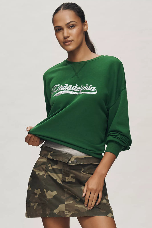 Beach Riot x Anthropologie Script City Sweatshirt