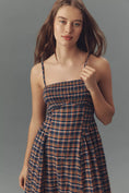 Load image into Gallery viewer, Pilcro Sleeveless Smocked Plaid Midi Dress
