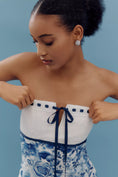 Load image into Gallery viewer, Maeve Strapless Tie-Front Mini Dress
