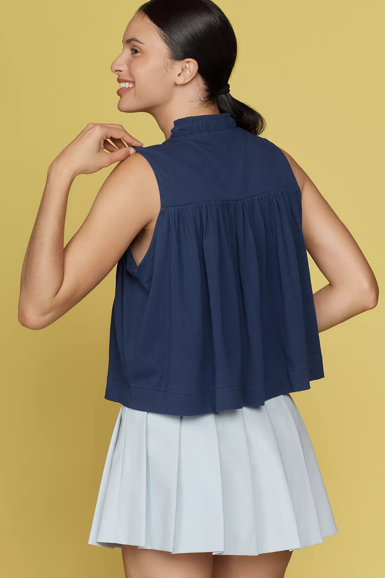 Maeve Ruched Swing Tank