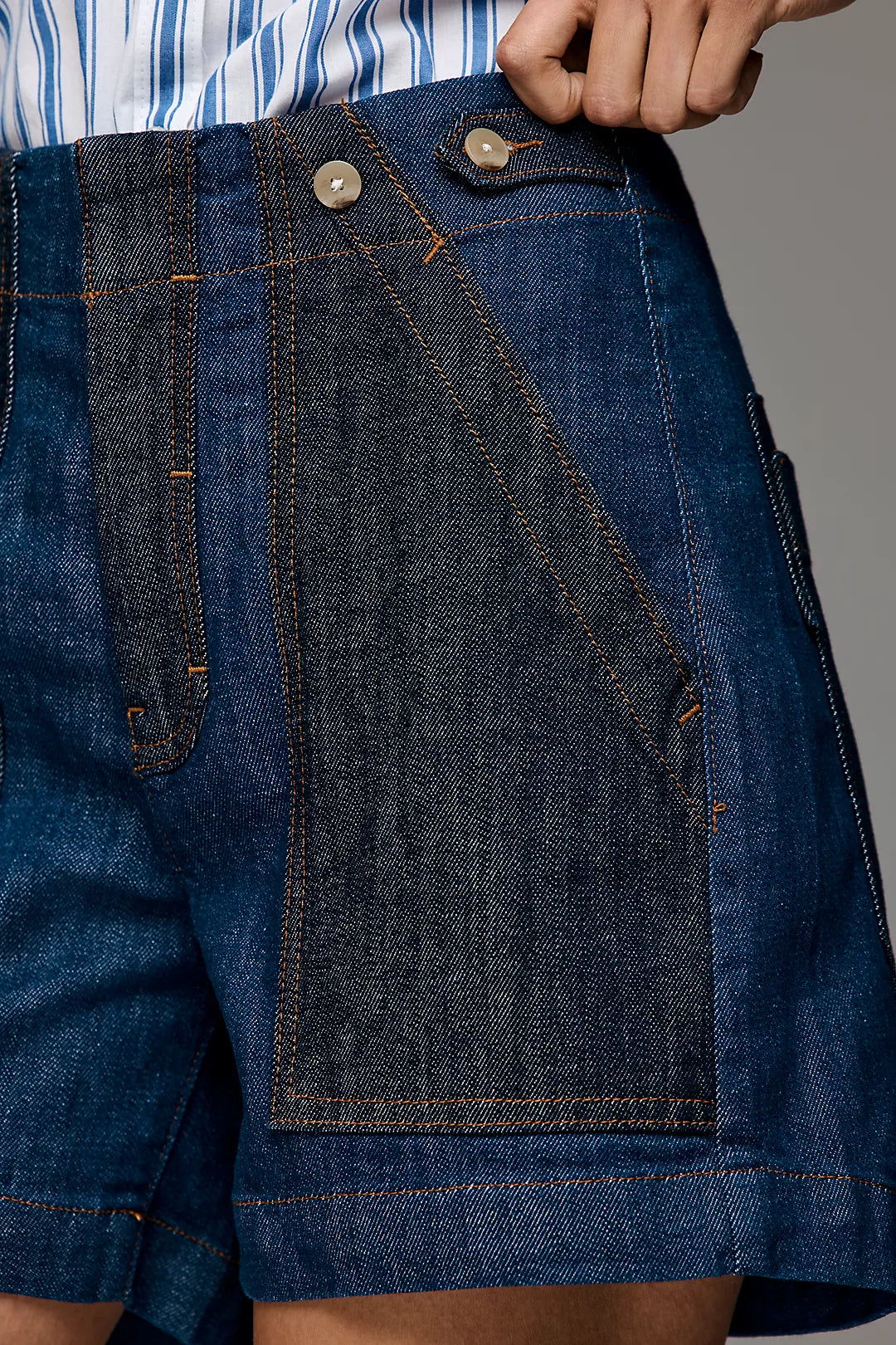 Henri Denim Shorts by Pilcro