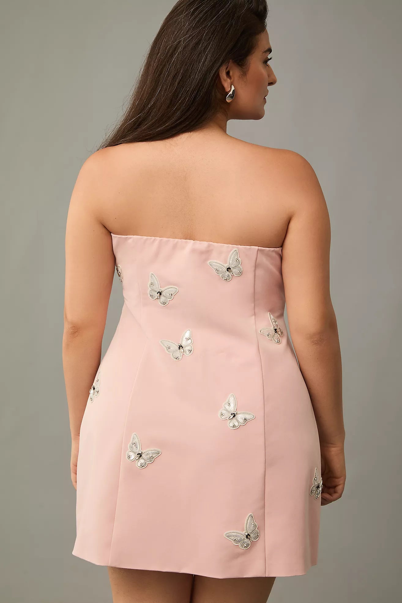 Mare Mare Strapless Embellished Mini Dress
