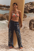 Load image into Gallery viewer, Driftwood Isadora Embroidered High-Rise Wide-Leg Jeans
