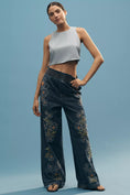 Load image into Gallery viewer, Driftwood Isadora Embroidered High-Rise Wide-Leg Jeans
