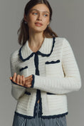 Load image into Gallery viewer, NVLT Crochet Knit Collared Jacket

