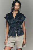 Load image into Gallery viewer, Linden Silken Pleated Waisted Blouse by Pilcro
