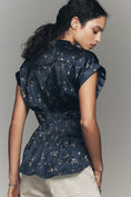 Load image into Gallery viewer, Linden Silken Pleated Waisted Blouse by Pilcro

