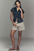 Load image into Gallery viewer, Linden Silken Pleated Waisted Blouse by Pilcro
