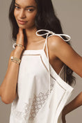 Load image into Gallery viewer, By Anthropologie Tie-Strap Hanky Lace Tank Top
