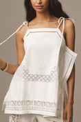 Load image into Gallery viewer, By Anthropologie Tie-Strap Hanky Lace Tank Top
