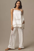 Load image into Gallery viewer, By Anthropologie Tie-Strap Hanky Lace Tank Top
