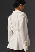 Load image into Gallery viewer, By Anthropologie Belted Buttondown Shirt
