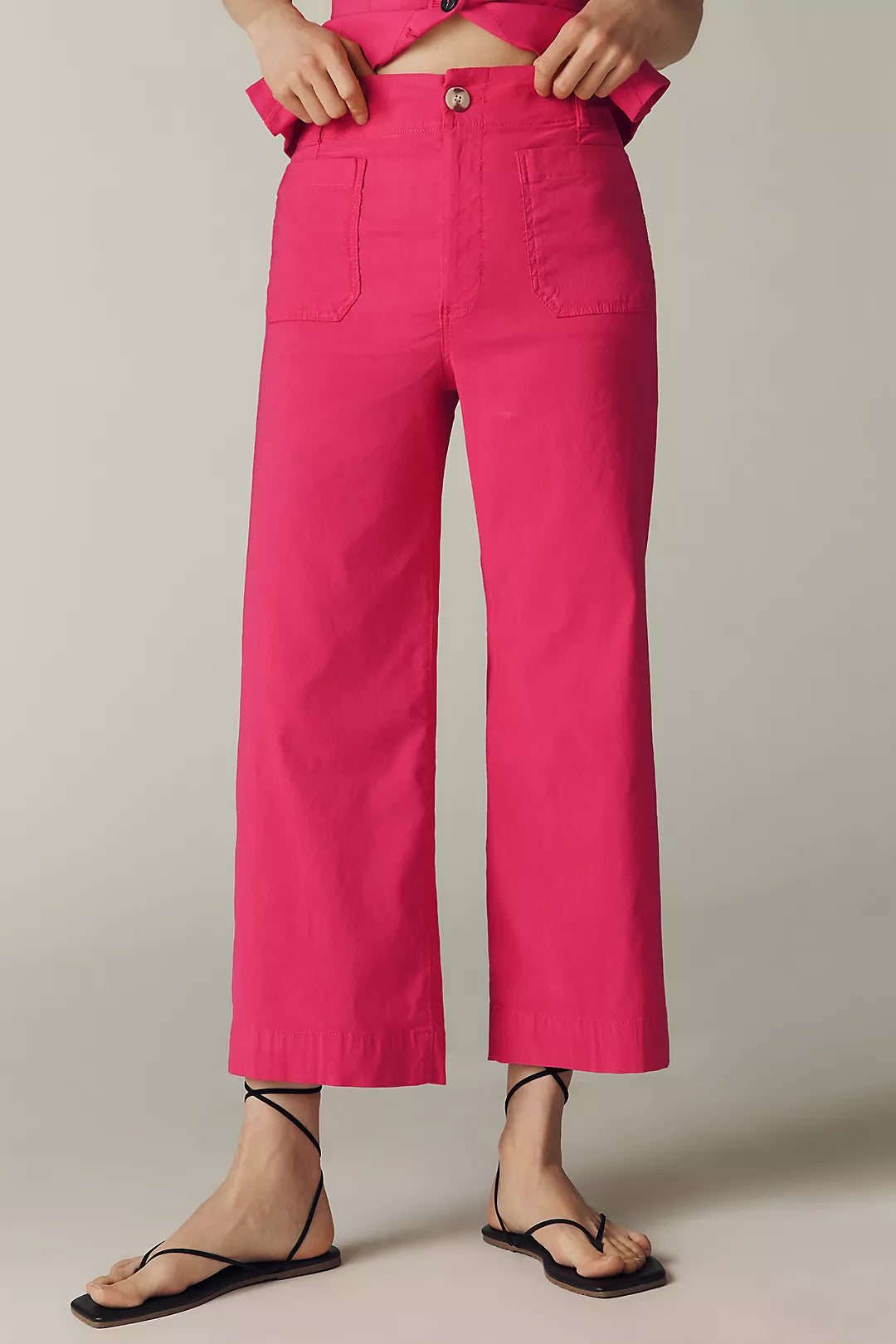 Colette High-Rise Wide-Leg Pants in Magic Fabric