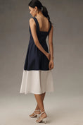 Load image into Gallery viewer, English Factory Sleeveless Square-Neck Midi Dress
