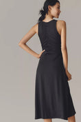 Load image into Gallery viewer, By Anthropologie Sleeveless Hardware Ruched Midi Dress
