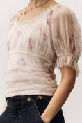 Load image into Gallery viewer, By Anthropologie Fitted Tulle Blouse

