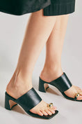 Load image into Gallery viewer, By Anthropologie Toe-Ring Block-Heel Mules
