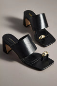 Load image into Gallery viewer, By Anthropologie Toe-Ring Block-Heel Mules
