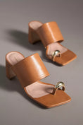 Load image into Gallery viewer, By Anthropologie Toe-Ring Block-Heel Mules
