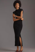 Load image into Gallery viewer, The Maya Ruched Cowl Neck Dress: Textured Edition
