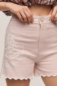 Load image into Gallery viewer, The Ettie High-Rise Scallop Hem Shorts by Maeve
