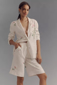 Load image into Gallery viewer, By Anthropologie Linen Embroidered Relaxed Bermuda Shorts
