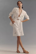 Load image into Gallery viewer, By Anthropologie Linen Embroidered Relaxed Bermuda Shorts
