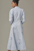 Load image into Gallery viewer, Maeve 3D Floral Long-Sleeve A-Line Shirtdress
