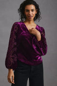 Load image into Gallery viewer, Velvet Cutwork Top
